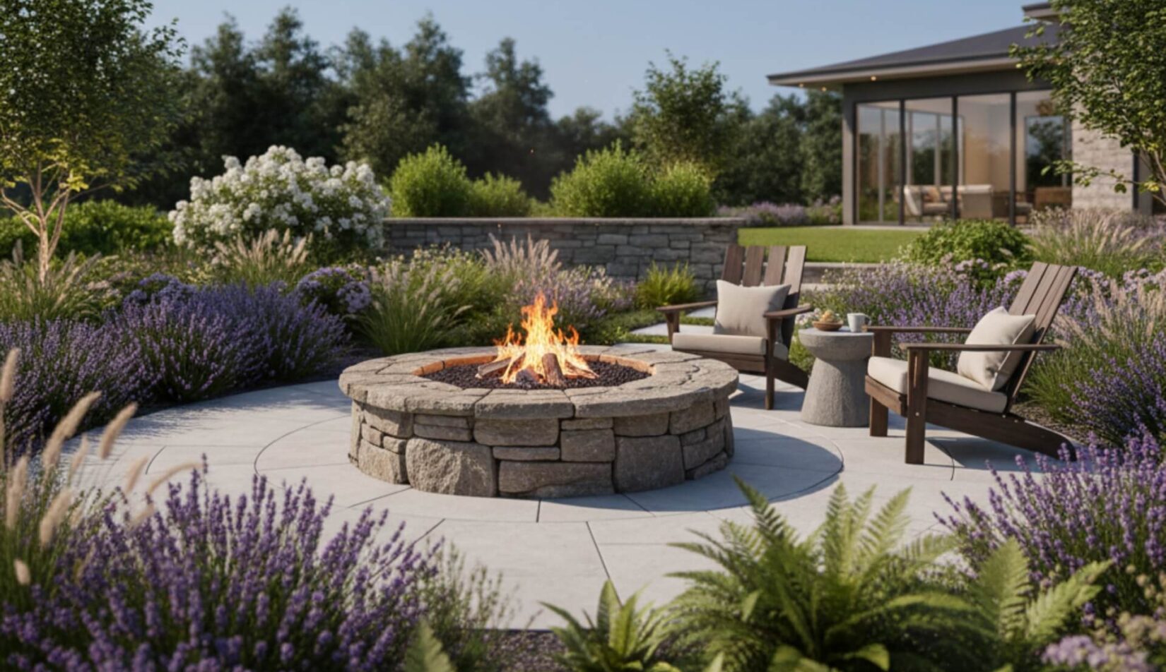 Ognisko w ogrodzie z kamieni – krok po kroku. Instrukcja