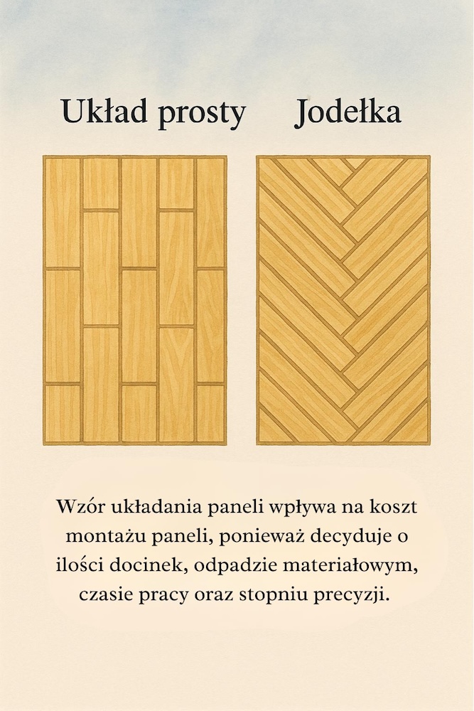 dwa układy paneli - porównanie 