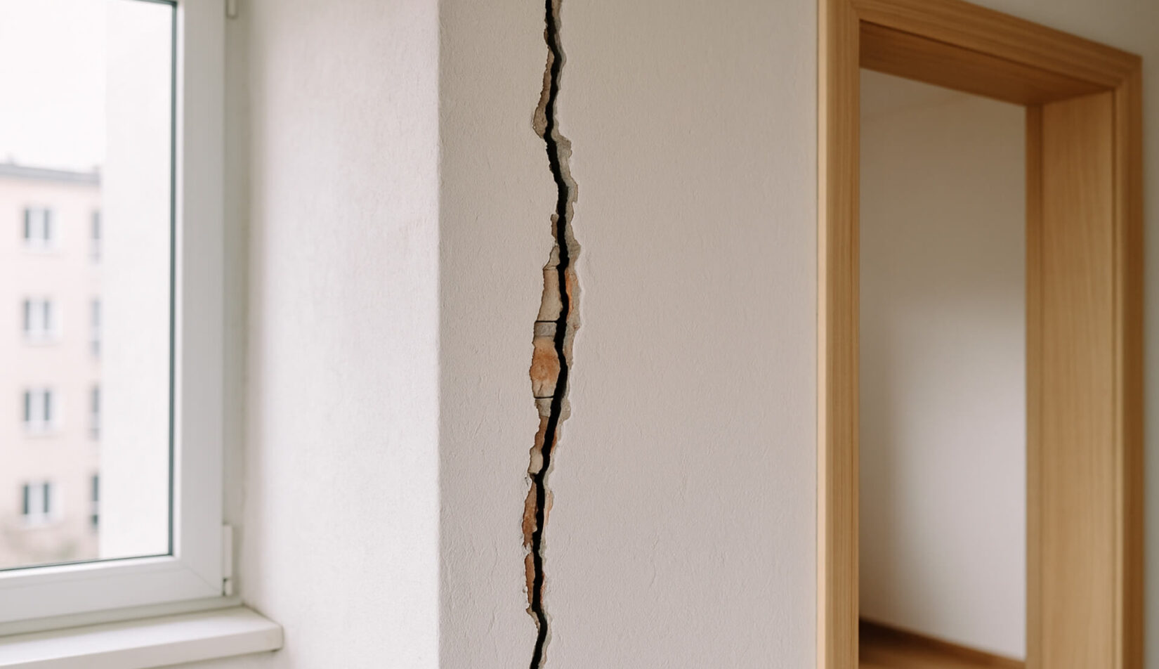 Pionowe pęknięcia ścian nośnych – co oznaczają i czy są groźne? Opowiadamy