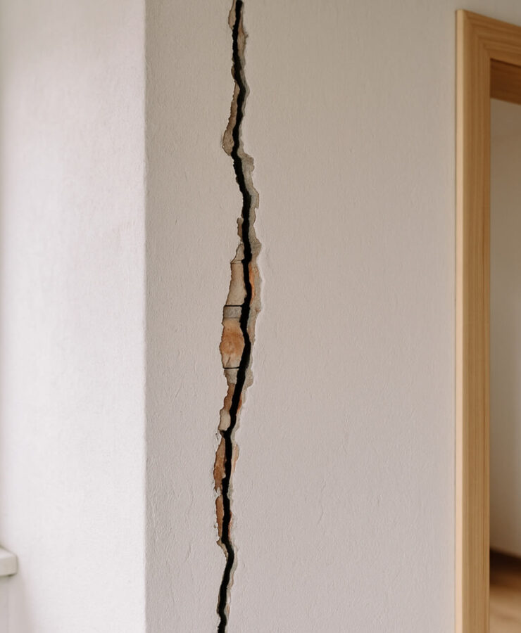 Pionowe pęknięcia ścian nośnych – co oznaczają i czy są groźne? Opowiadamy
