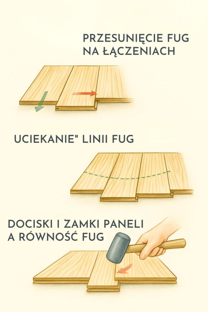 sposoby układania paneli z fugą i najczęstsze problemy