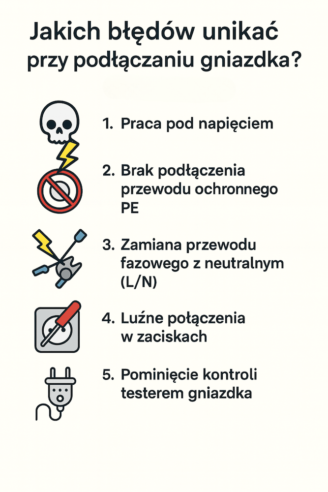 z której strony faza w gniazdku - usterki 