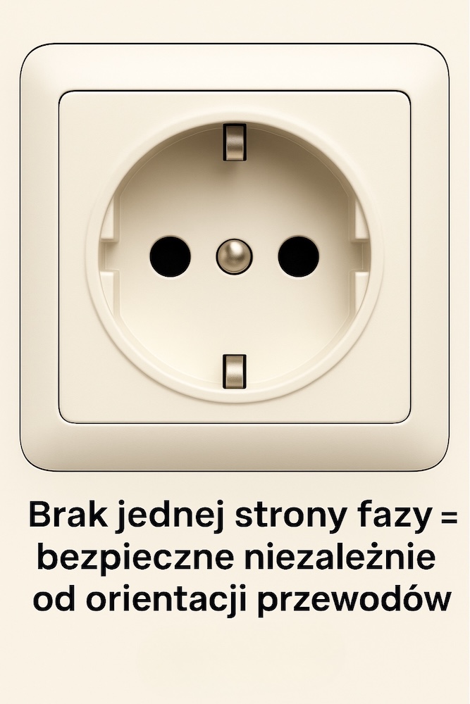 z której strony faza w gniazdku - gniazdko schuko 